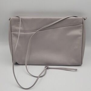 Anne Klein Crossbody Bag Taupe Zip Top Made in USA Small Shoulder Bag